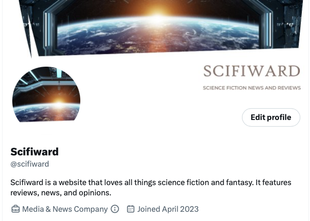 Scifiward is now on Twitter @scifiward